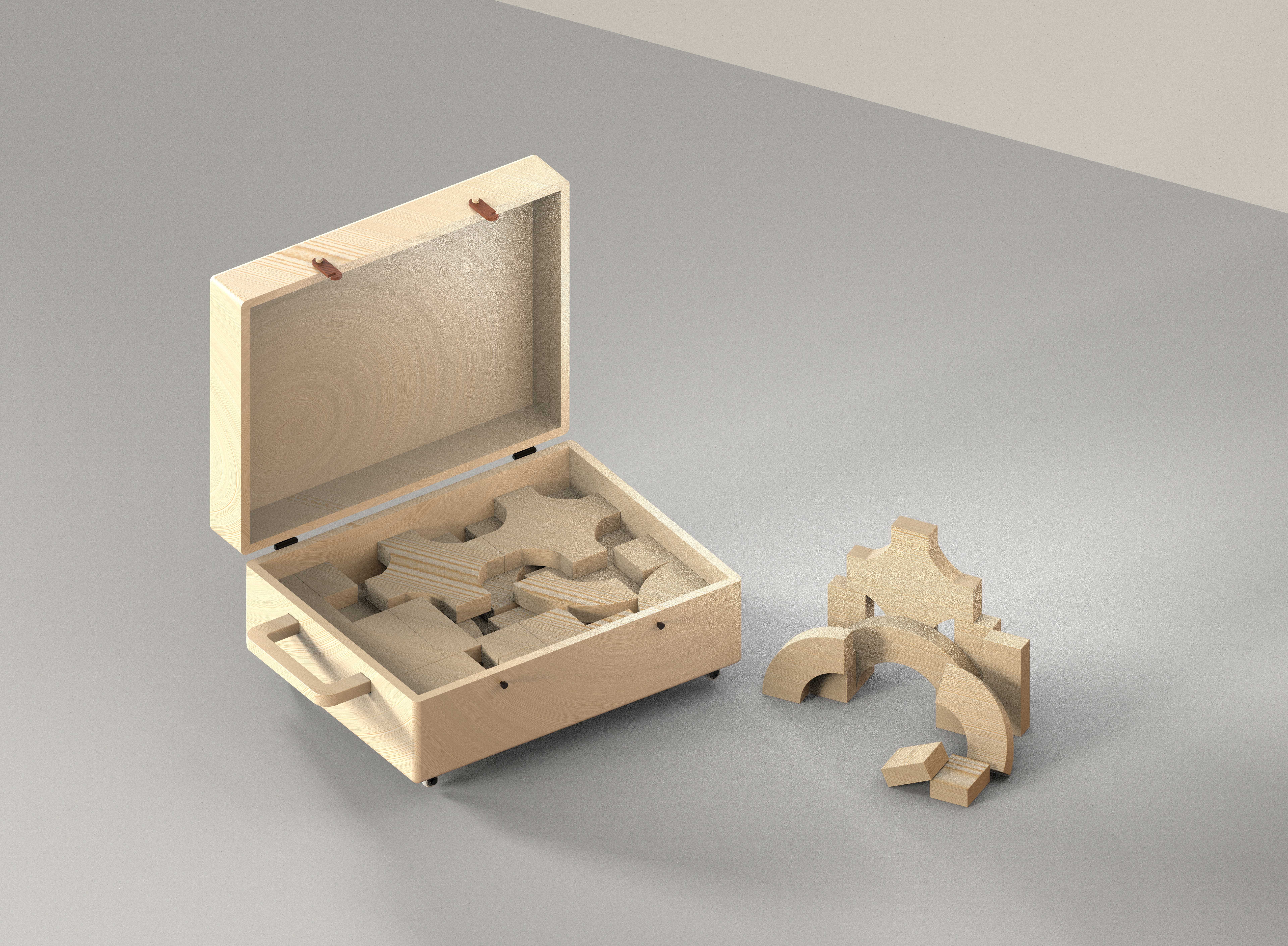 PERANCANGAN STORAGE BOX BERGAYA KOPER DENGAN KOMPARTEMENT TRAVEL-FRIENDLY UNTUK BALOK SUSUN