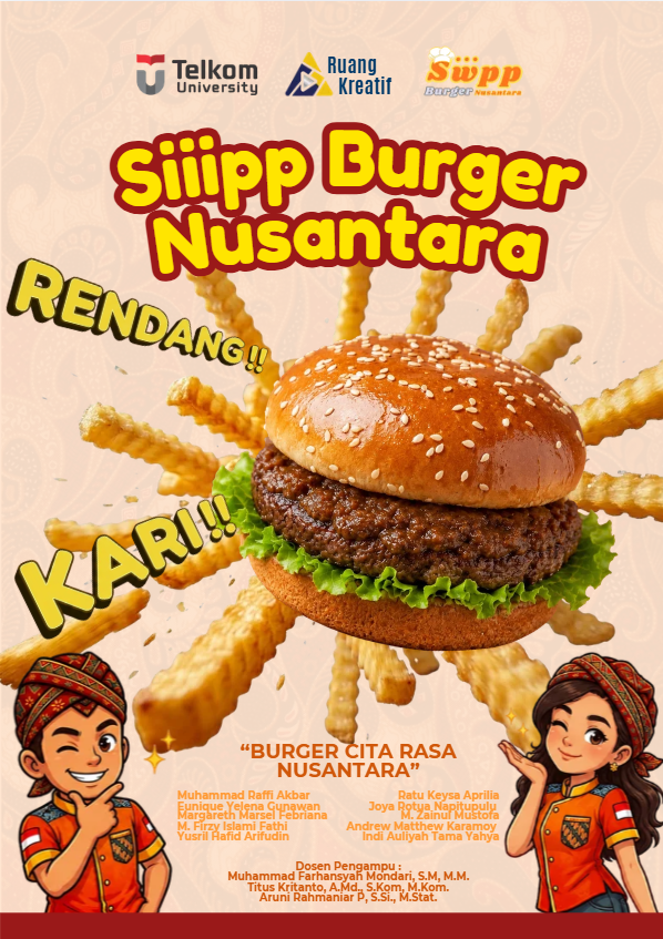 Katalog Produk: Siiipp Burger Nusantara, Burger Rendang & Kari