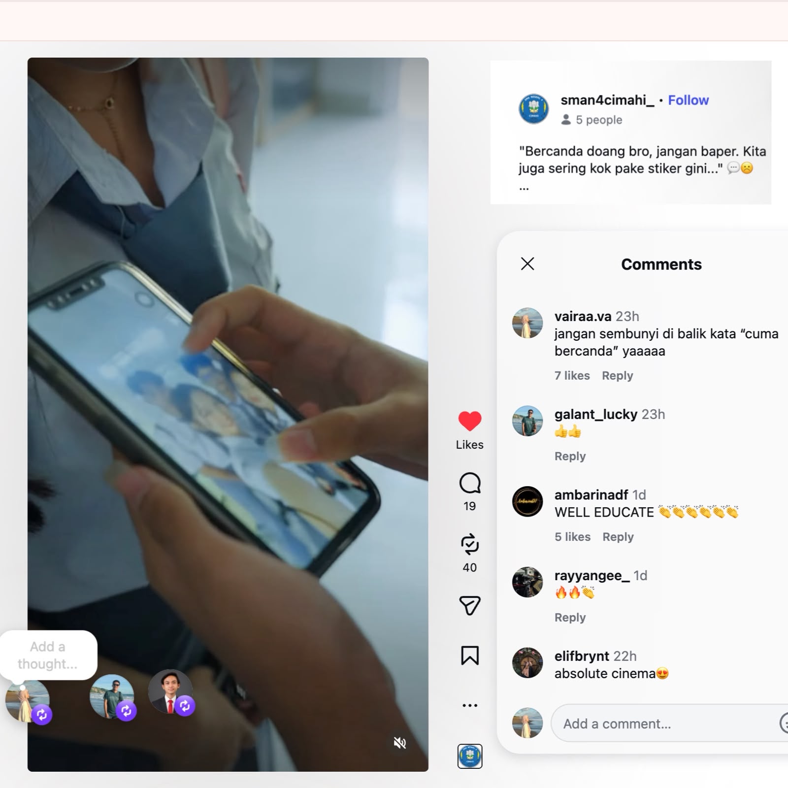 Iklan Layanan Masyarakat Cyberbullying Berbasis Meme dan Stiker dengan Judul “Stop Jadi Pelaku Tanpa Sadar!”