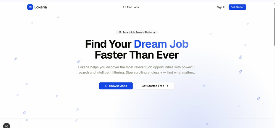 Aplikasi Website LOKERIA.ID