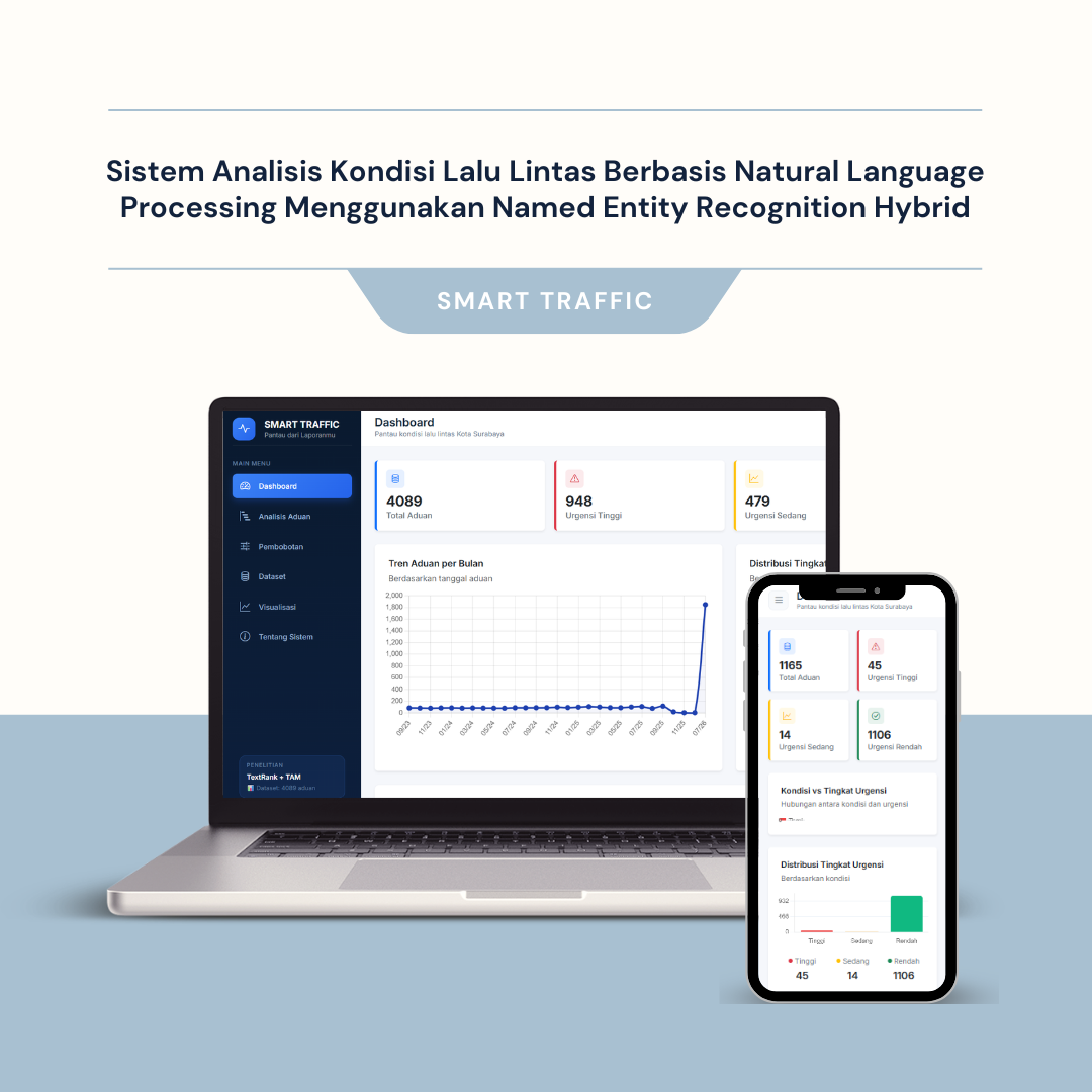 Sistem Analisis Kondisi Lalu Lintas Berbasis Natural Language Processing (NLP) Menggunakan Named Entity Recognition (NER) Hybrid