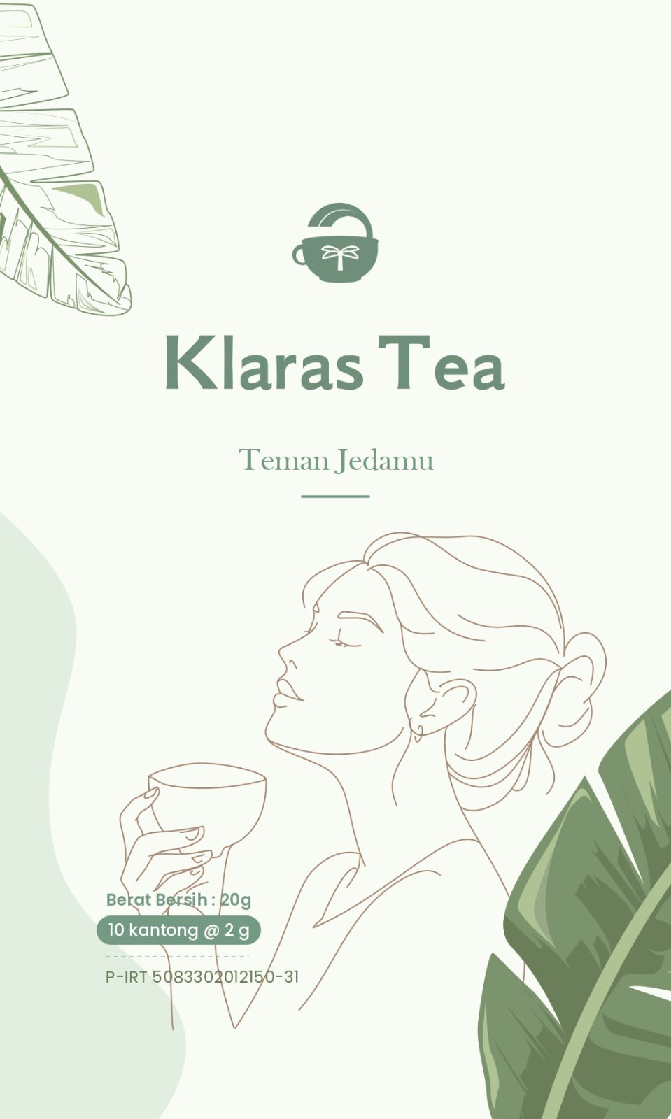 Kemasan dan Logo Klaras Tea