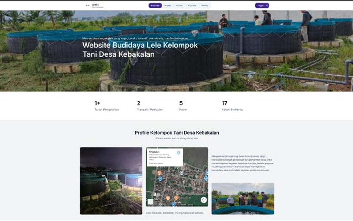 Frontend Aplikasi Smart Farm Budidaya Lele Berbasis Web