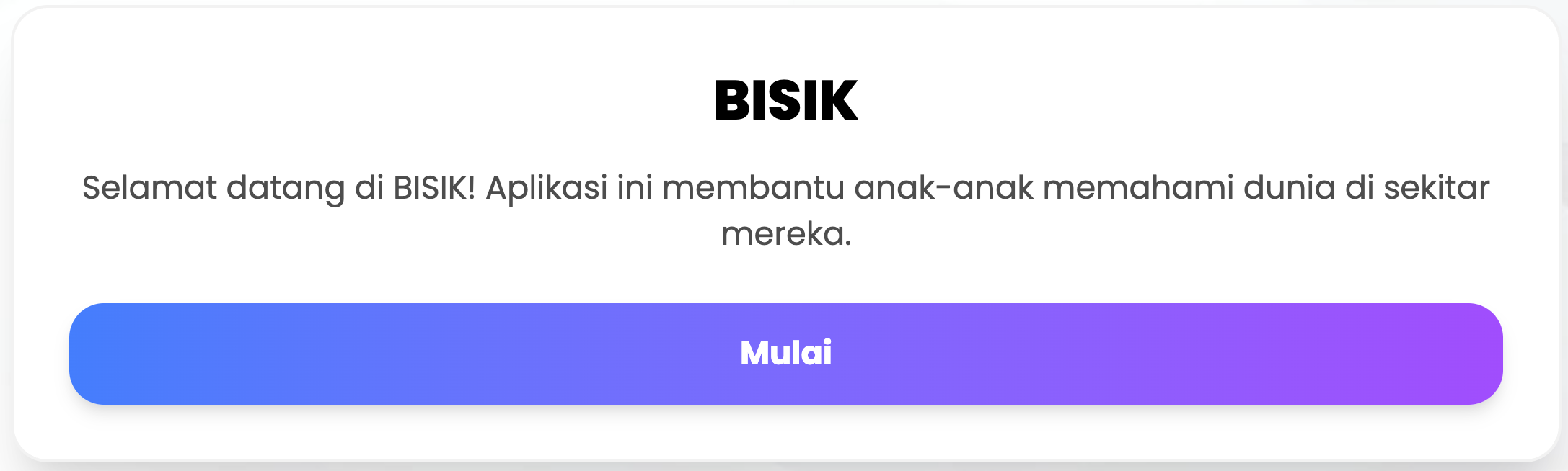 BISIK: Sistem Cerdas Multimodal untuk Pembelajaran Inklusif Berbasis Suara dan Gambar