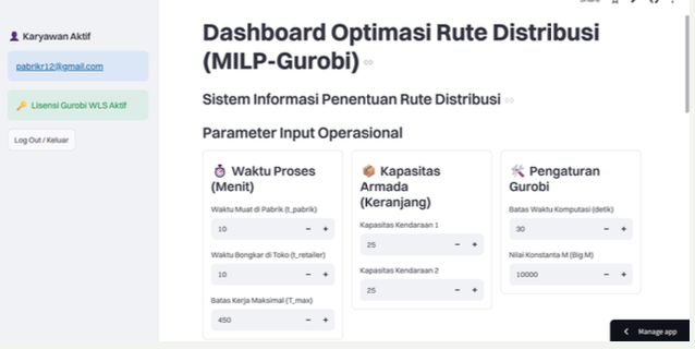 Sistem Informasi Perancangan Rute Multi Trip Distribusi Produk Roti