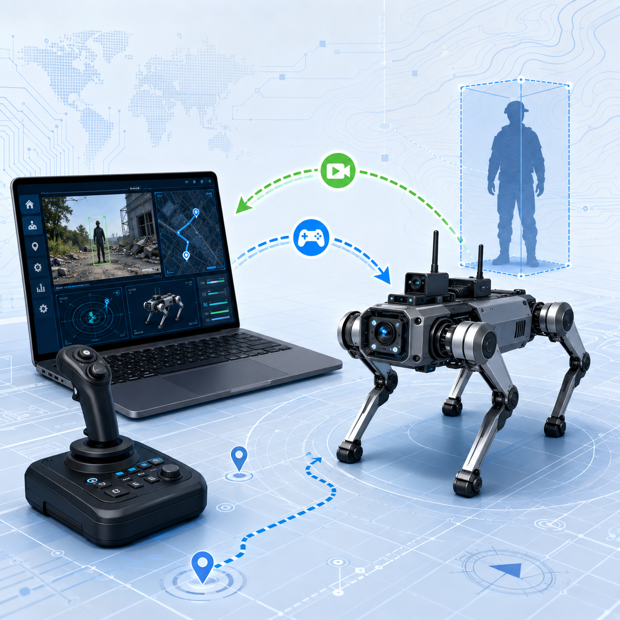 Sistem Komunikasi Dan Navigasi Otonom Robot Dog