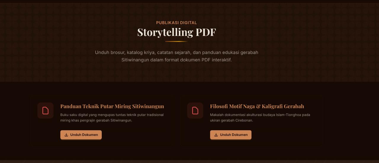 Pengembangan Sistem Digital Storytelling Berbasis Komunitas Sebagai Teknologi Tepat Guna Untuk Penguatan Branding Kriya Gerabah Sitiwinangun