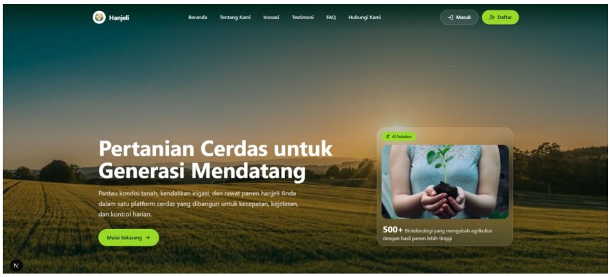 Aplikasi Hanjeli Smart Farm