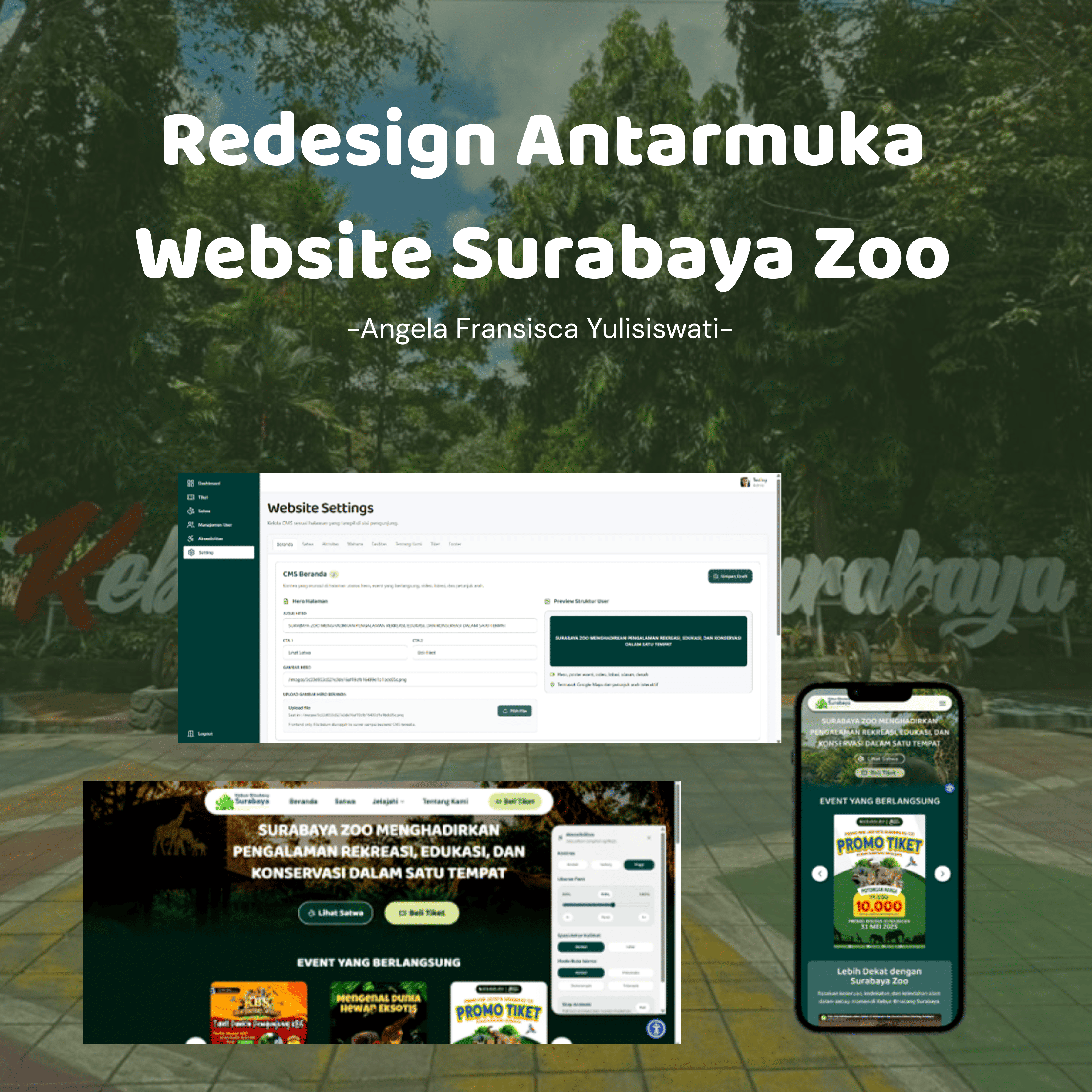 Redesign Antarmuka Website Surabaya Zoo