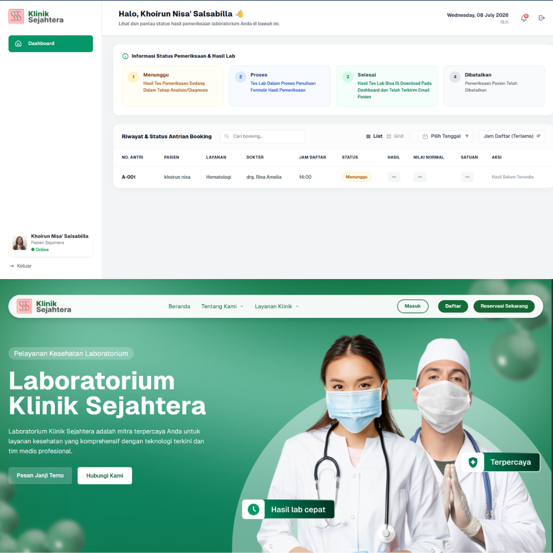 Website Klinik Sejahtera