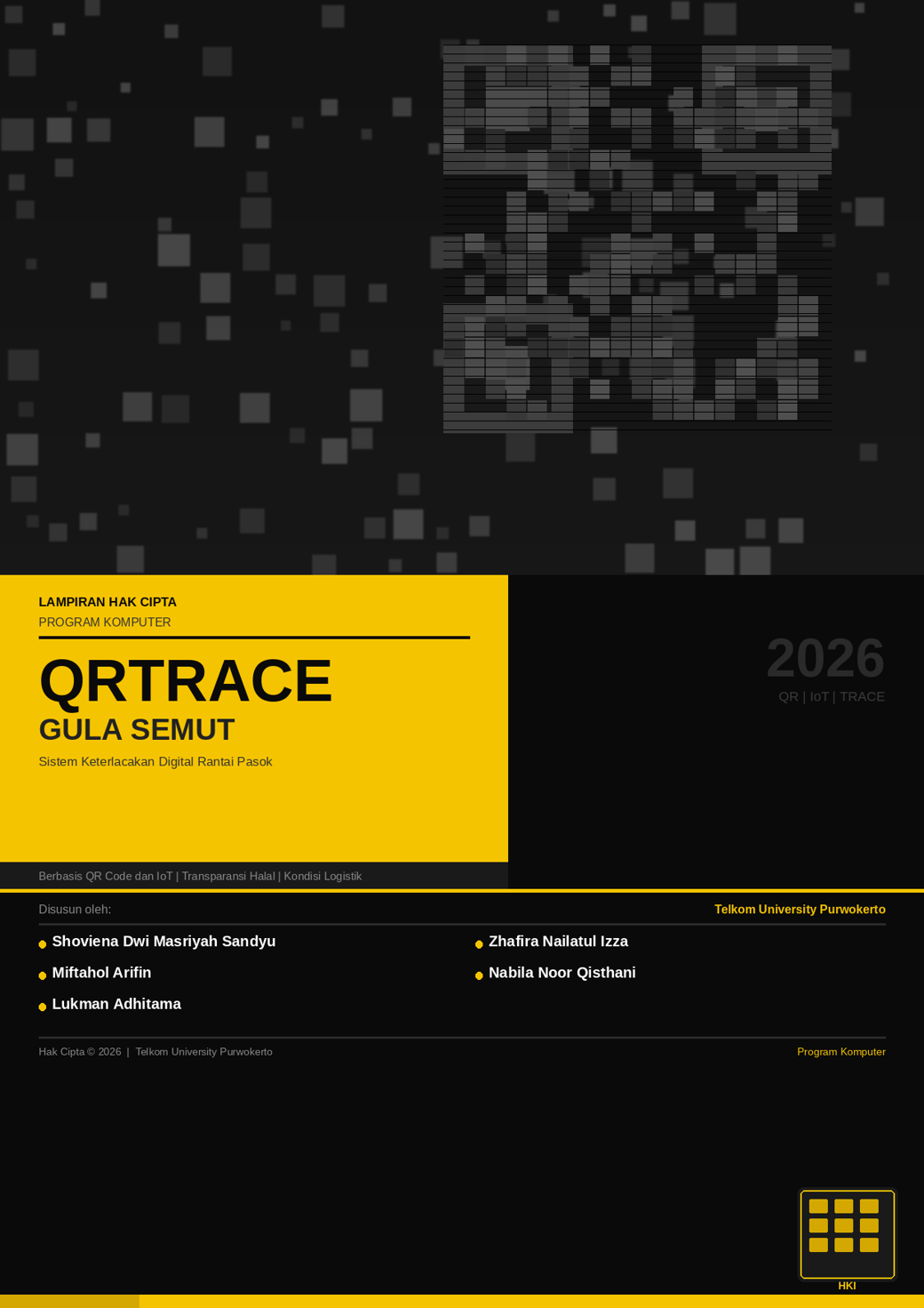 Qrtrace: Sistem Manajemen Keterlacakan Digital Rantai Pasok Gula Semut Berbasis Qr Code Dan Iot Untuk Transparansi Halal Dan Pemantauan Kondisi Logistik