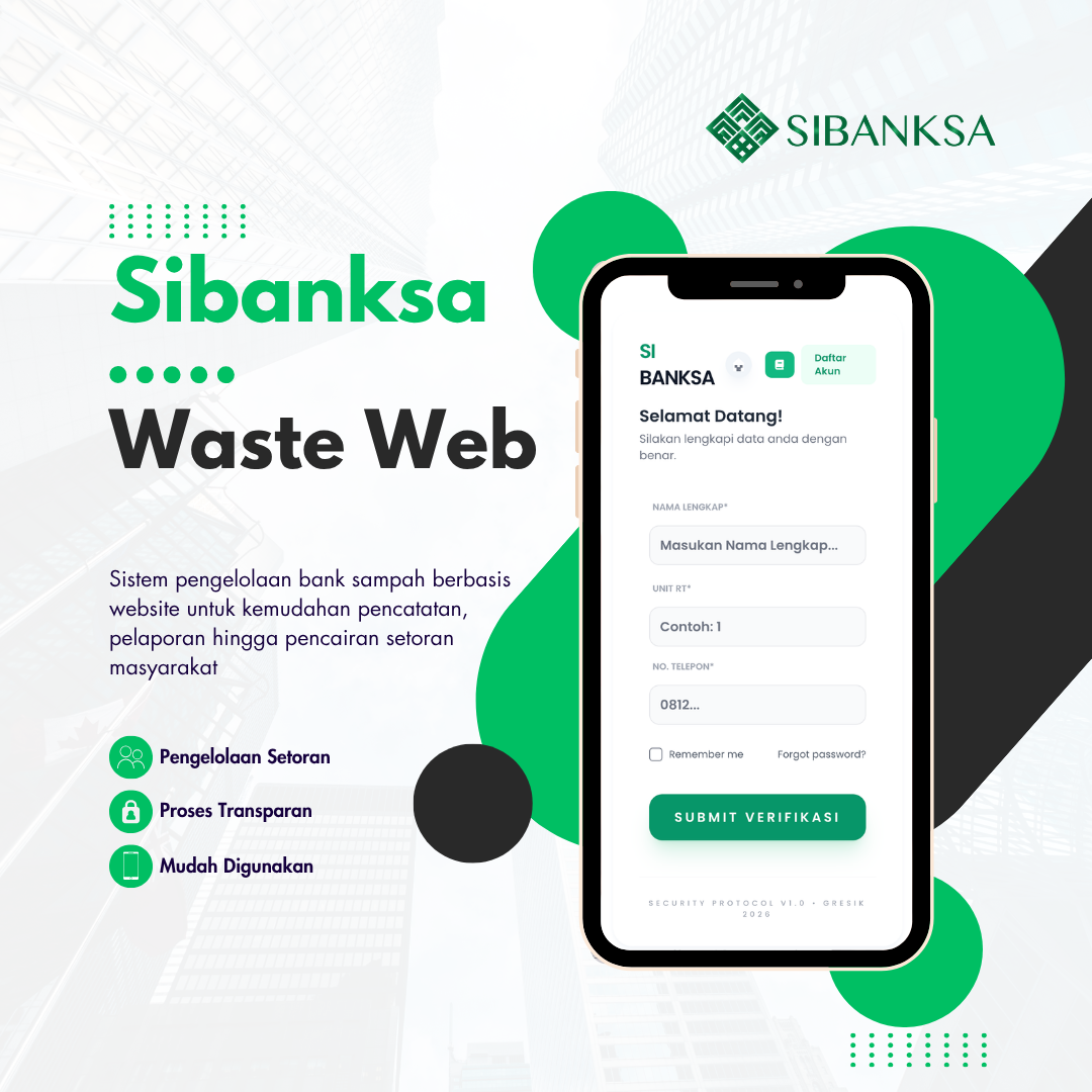 Sibanksa: Sistem Pengelolaan Bank Sampah Berbasis Website